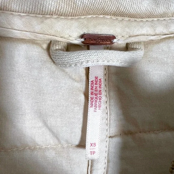 Free People dolman quilted jacket in vanilla cream size XS - Picture 10 of 16